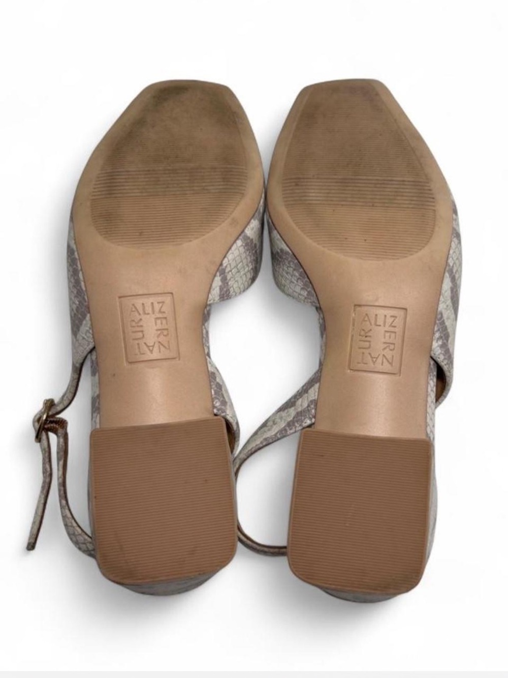 Naturalizer Jayla Slingback Pumps, White Snake pattern, D'Orsay side style 7 - Picture 8 of 8